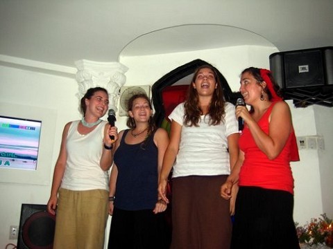 Team song...I forget what song they did.