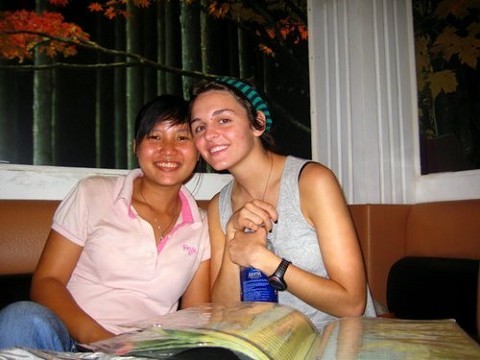 She was cool  and  her english was really good.