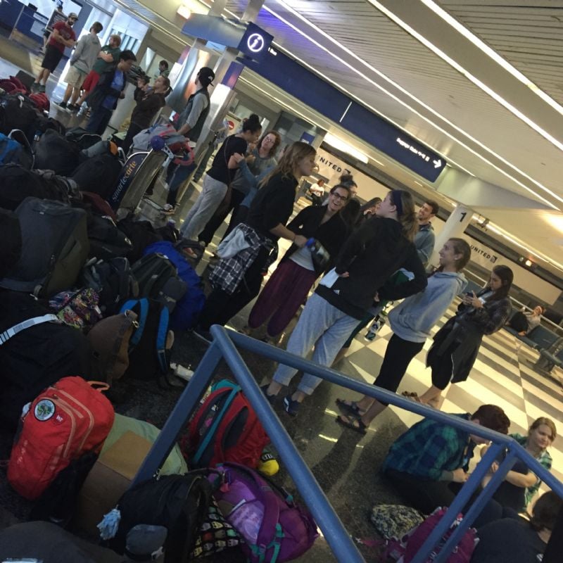 Travel days with the whole squad