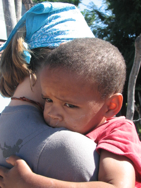 little boy in Azua - it was heartbreaking to leave hime that day