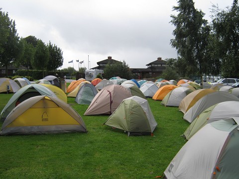 Tent City! The World Racers have arrived!
