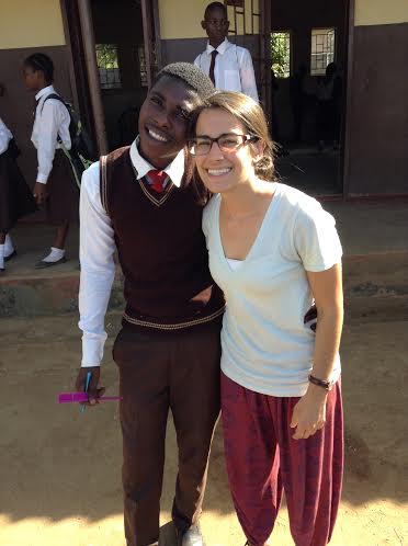 Kim and George posing after class.