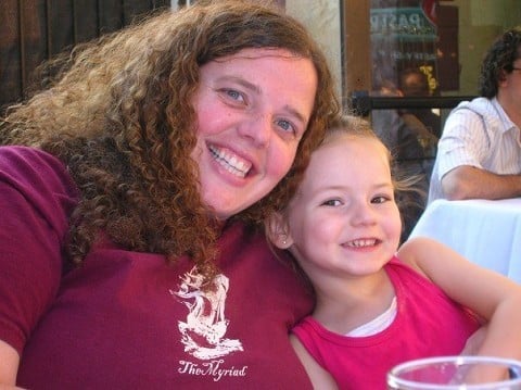 In Boston for the 4th, with my niece Raegan.