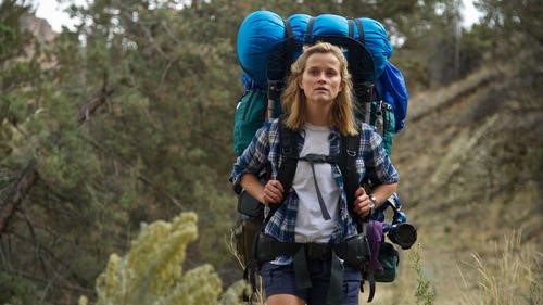 Cheryl Strayed (played by Reese Witherspoon) and her "Monster" backpack