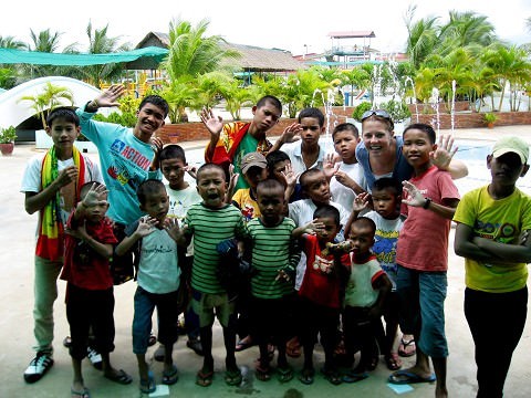 With the Orphans at the Water Park
