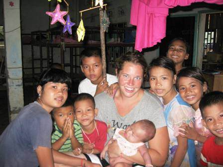 With the Kids at the Orphanage