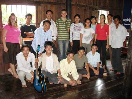 With the leadership class in Kompongsong Thom Provance