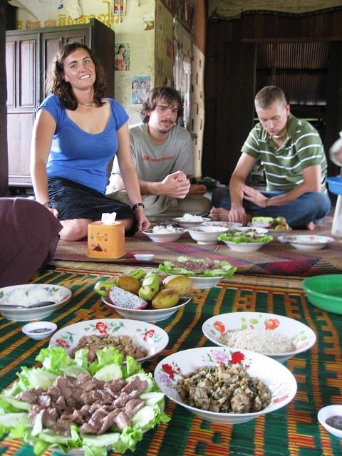 Emilie, Spano and Andrew at lunch