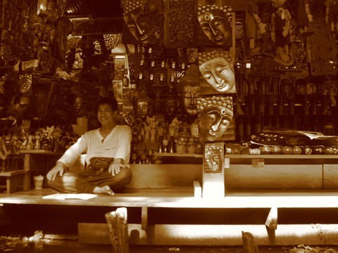 Buddas at the floating market