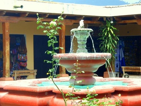 Fountain in Art Market in Antigua