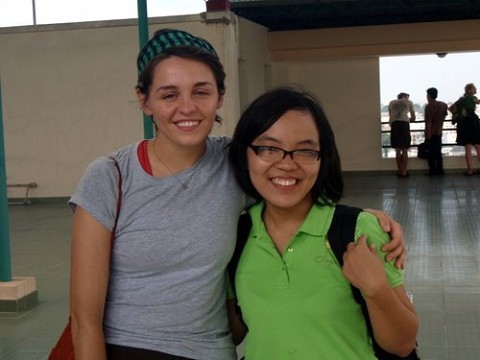 Me w/one of our translator friends.