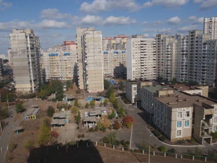 This is where we live...the Pozniacky Projects as we call them.  There are 14 girls in a 3 bedroom apartment.  It's been GREAT!!