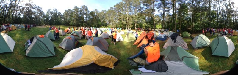 World Race, WR, Training Camp, May 2014, G Squad, Panoramic, Pictures, Camping, Tents