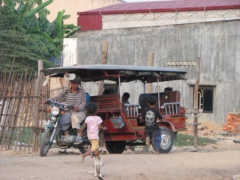 this is our typical daily mode of transportation...a tuk tuk (pronounced took took)