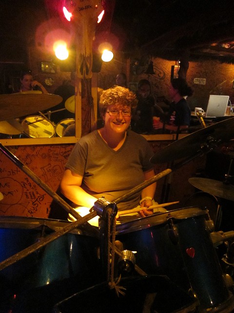 Getting ready for worship night in a BAR on Bangla road. God is amazing! :)