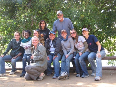Our group on the safari pls Lynne up front - the BEST driver around!