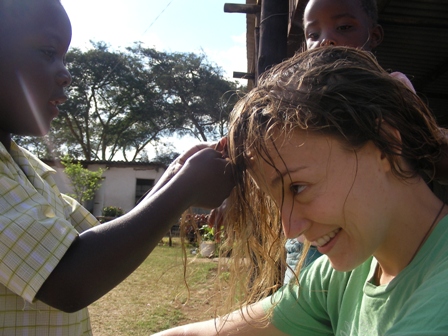 a trip to Africa is not complete without getting your hair braided by some locals...