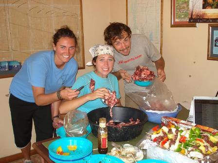 Nothing like getting your hands dirty with impala carcasses.