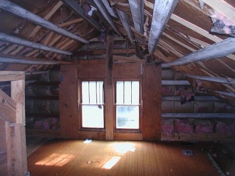 the prayer room!!  ok, so we have some work to do to make it a sanctuary...but this is an awesome space!  I can't wait for some quiet Jesus time in here!