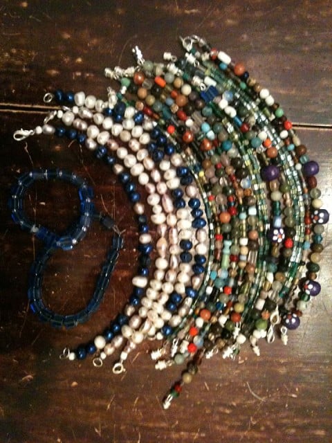 Glass beads and Freshwater Pearls!