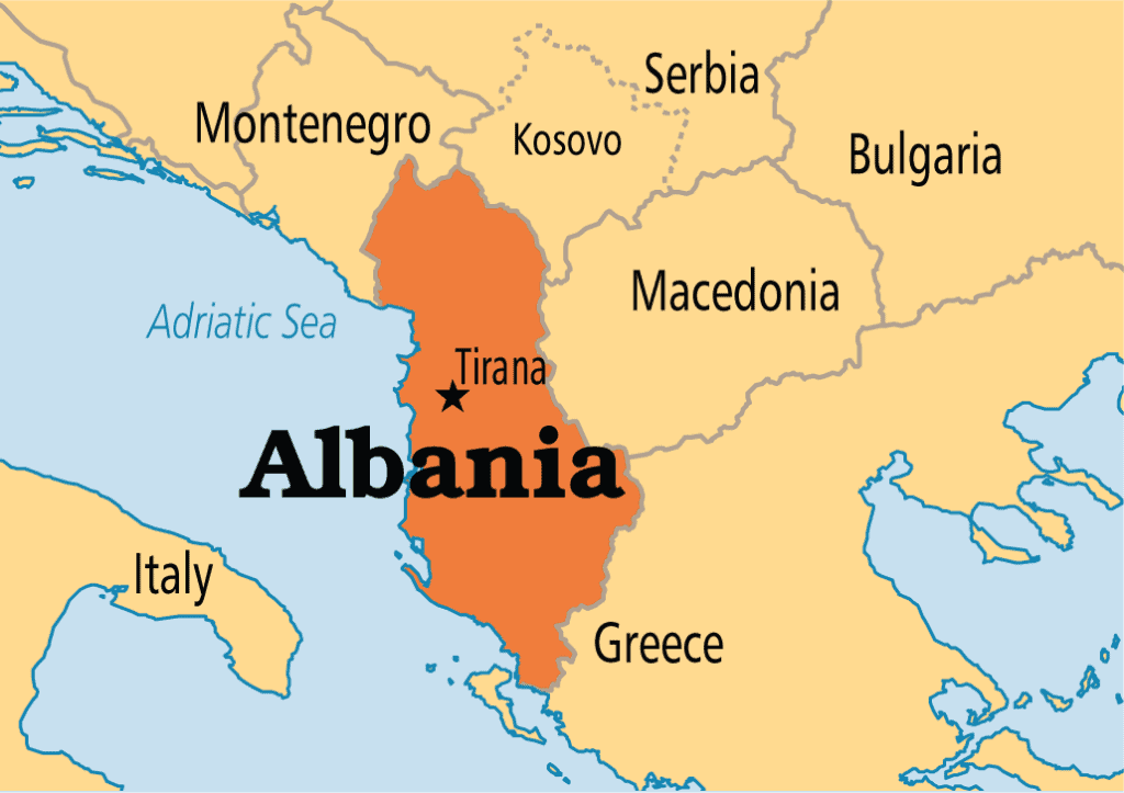 Albania - Map