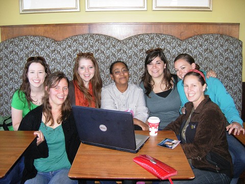 From Left to Right: Me, Brittany O, Suzy, Raja, Kelly, Brittany B, & Ashley