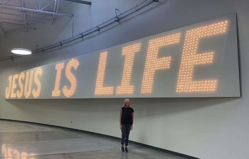 Anna at Passion City Church in Atlanta