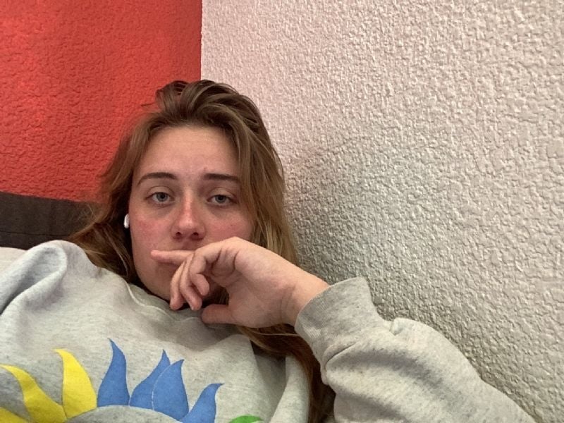 Photo of me writing this blog. Yay. 