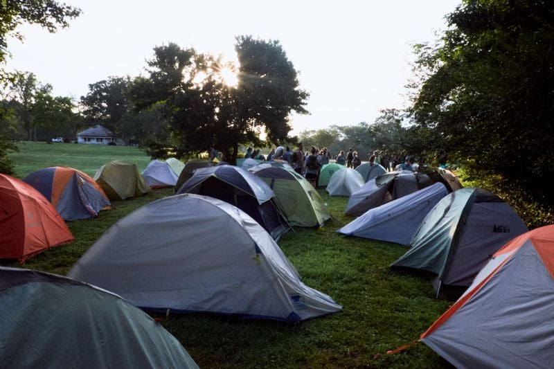 M-Squad's Camp (Credit: Blake Dahlin)