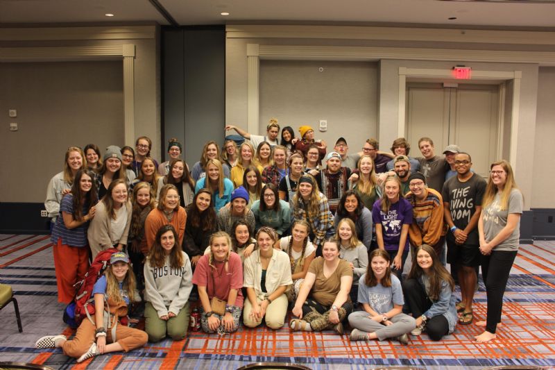 Gap U before we boarded the shuttle to the airport.