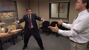 Image result for the office finger guns gif