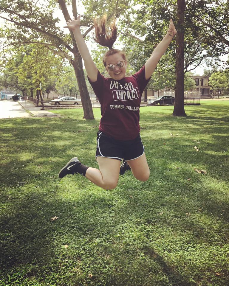 Jumping for joy when I found out I got accepted!